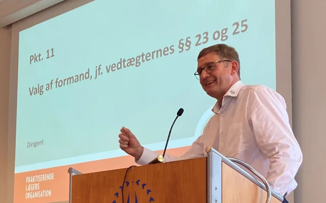Jørgen Skadborg genvalgt af PLO's repræsentantskab 5 april 2025 - på talerstol