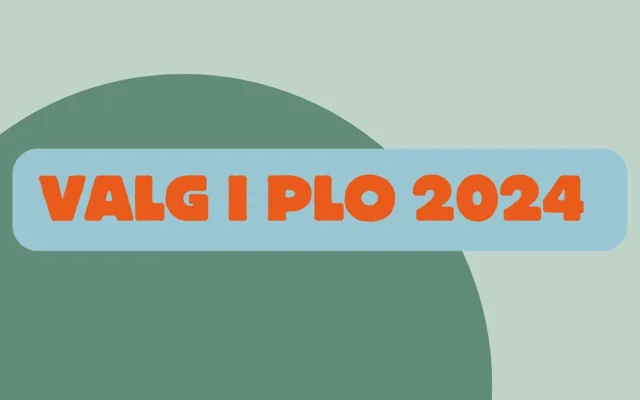 Grafik med ordene Valg i PLO